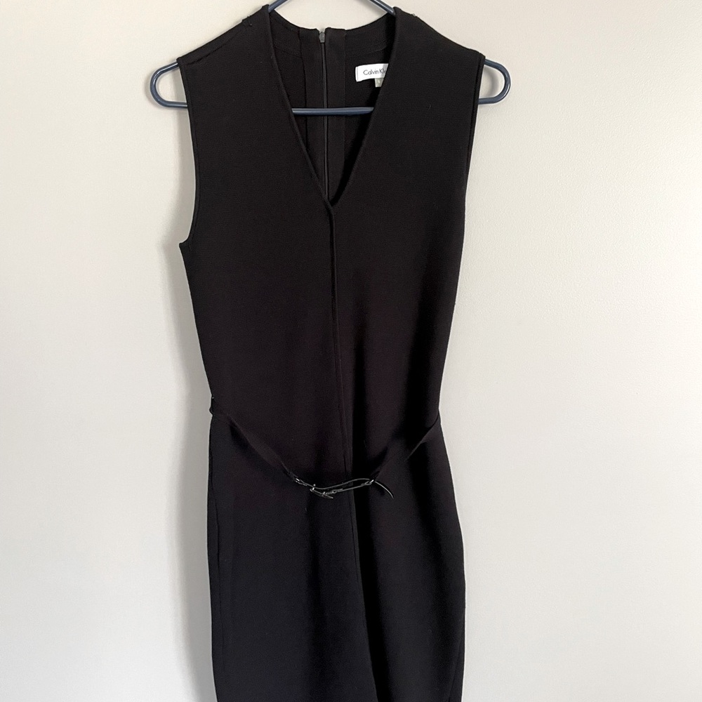 Calvin Klein knit black dress size 2